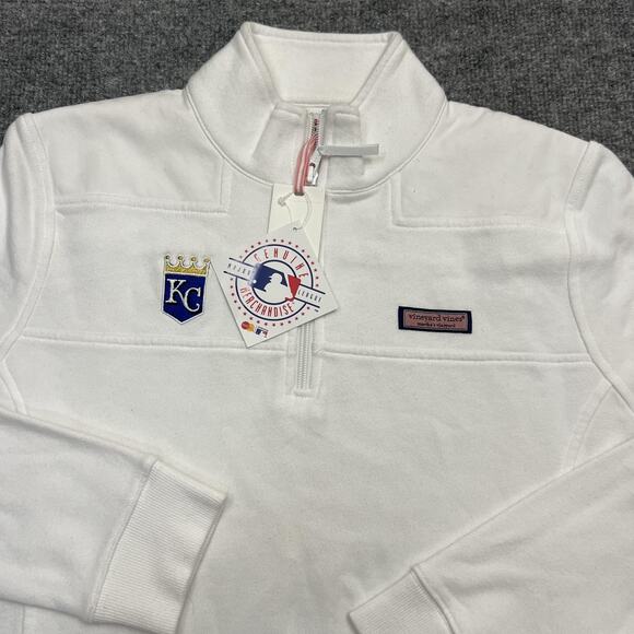 Kansas City Royals Shirt Womens Medium MLB Baseball Vineyard Vines Pullover - Picture 1 of 13